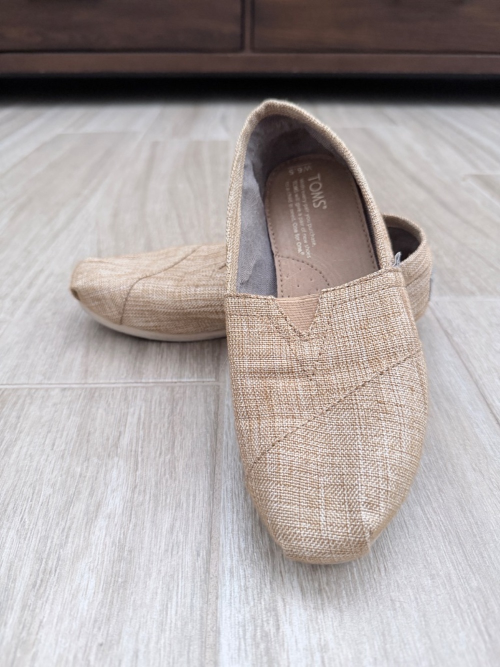TOMS Slip Ons - Gold